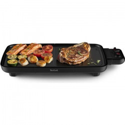 TEFAL CB642810 Plancha électrique Booster, Chauffe rapide, Deux zones cuisson, Thermostat, Large surface, Antiadhésif, Thermo…