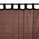 Voilage Premium Coton - 110 x 250 cm - Marron chocolat