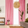Voilage Premium Coton - 110 x 250 cm - Rose Fuchsia