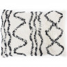 Coussin berbere Ethno - 30 x 50 cm - Beige naturel et noir