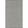 NAZAR Tapis d'extérieur et d'intérieur résistant aux UV, tissé plat - Noir et blanc - 120 x 160 cm