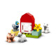 LEGO 10949 DUPLO Town Les Animaux de la Ferme Jouet avec Figurines du Canard, Cochon et Chat pour Enfant de 2 Ans et +