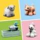 LEGO 10949 DUPLO Town Les Animaux de la Ferme Jouet avec Figurines du Canard, Cochon et Chat pour Enfant de 2 Ans et +