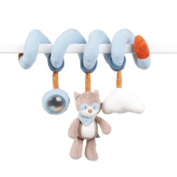 NATTOU Spirale Jim & Bob - 100% polyester - Bleu et beige