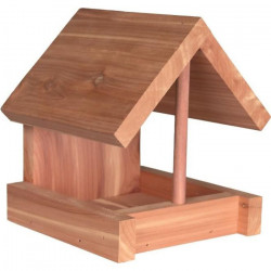 TRIXIE Natura mangeoire en bois de cedre - 16x15x13 cm - Naturel - Pour oiseaux