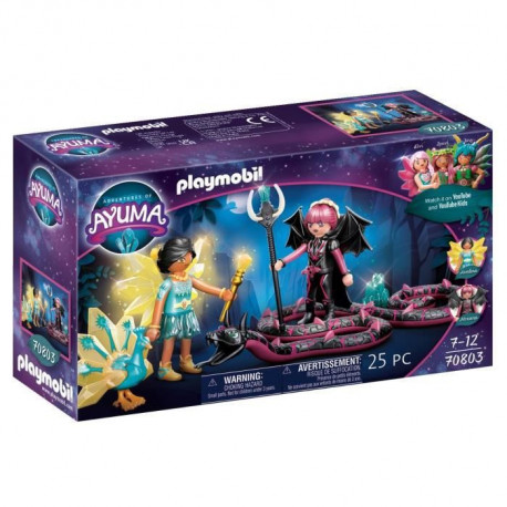 PLAYMOBIL - 70803 - AYUMA - Crystal Fairy et Bat Fairy avec animaux