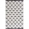 NAZAR Tapis de salon Shaggy longues meches style Berbere LAMIA - 120 x 160 cm - Blanc et creme
