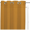 SOLEIL d'OCRE Voilage a oeillets Panama - Coton - 135 x 250 cm - Jaune