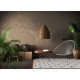 NAZAR Tapis de salon Shaggy longues meches style Berbere LAMIA - 120 x 160 cm - Blanc et terracotta