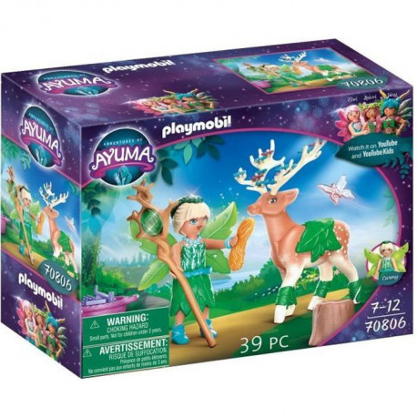 PLAYMOBIL - 70806 - AYUMA - Forest Fairy avec animal préféré