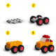 LEGO 4+ Classic 11014 Briques et Roues Premier Jeu de Construction avec Voiture, Train, Bus, Robot