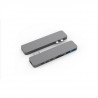 MOBILITY - HyperDrive PRO - 2xUSB-C vers HDMI 4K - mini DisplayPort 4K - USB-C 100W / 60W - SD - microSD - 2xUSB 3.1 - Gris S…