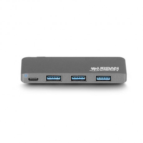 URBAN FACTORY Hub USB-C avec 3 ports USB-A 3,0 (TCH03UF)