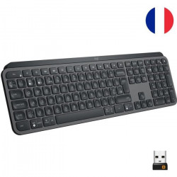 LOGITECH - Clavier sans fil  MX Keys - Connectivité - USB Interface - Français - Bluetooth/RF - AZERTY - Noir