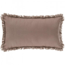 Coussin Frange - Taupe - 30 x 50 cm
