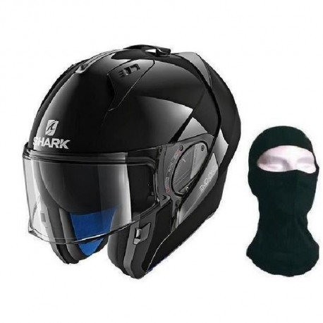 SHARK Casque modulable Evo One 2 - Avec Cagoule - Noir verni