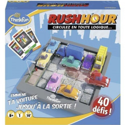 Rush Hour - Ravensburger - Casse-tete Think Fun - 40 défis 4 niveaux - A jouer seul ou plusieurs des 8 ans - Français inclus