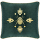 Coussin en velours Abeil Ced - 40 x 40 cm - Vert cedre