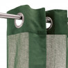 Voilage 100% coton - Vert foncé - 105x250 cm