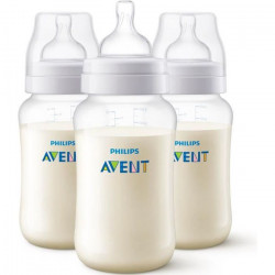 PHILIPS AVENT SCF816/37 Lot de 3 biberons Anti-colic 3m+ - 330 ml