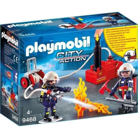 PLAYMOBIL 9468 - City Action - Pompiers avec matériel d'incendie