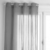 Voilage coton Noa - 140 x 260 cm - Gris souris