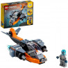 LEGO Creator 3-en-1 31111 Le cyber drone, Jeu de construction 3-en-1, incluant un cyber drone, un cyber robot et un cyber sco…