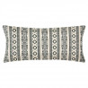 Coussin Jacquard Lurex - 25 x 58 cm - Beige et vert