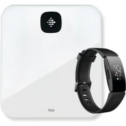 FITBIT Kit bracelet d'activités inspire HR + balance intelligente Aria Air