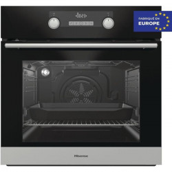 Four multifonctions chaleur pulsée HISENSE BI5229PG - 70 L - Pyrolyse - A+ - Inox gris