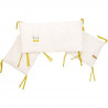 Domiva Tour de lit LEAFY BUNNY - 30 x 180 cm - Coton bio/Polyester recyclé