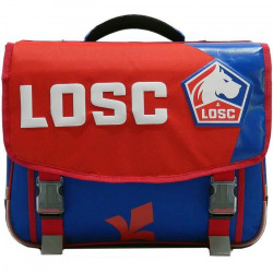 LOSC Cartable 41 cm 2 Compartiments + 1 Poche Enfant