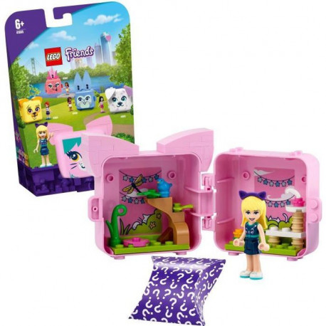LEGO Friends 41665 Le cube chat de Stéphanie, Cadeau Fille et Garçon 6 ans, Figurines Animaux, Jouet de Collection