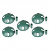 Demi-sphere support pour filet a oiseaux, 5pces
