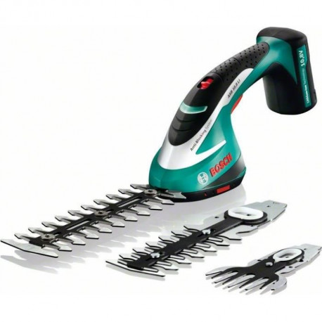 Set Sculpte-Haies et Taille-Herbes Bosch - ASB 10,8 LI (10,8 V, Set 3 Lames, Chargeur, Coffret plastique)