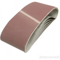 SILVERLINE Lot de 5 bandes abrasives 100 x 610 mm