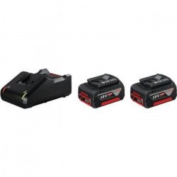 Lot de 2 batteries et 1 chargeur BOSCH PROFESSIONAL - 2 batteries 4,0Ah + chargeur GAL 18V-40