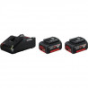 Lot de 2 batteries et 1 chargeur BOSCH PROFESSIONAL - 2 batteries 4,0Ah + chargeur GAL 18V-40