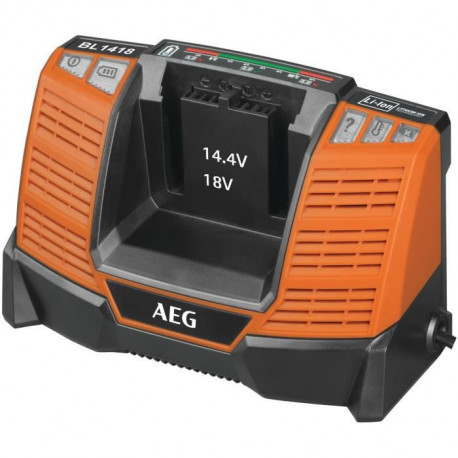 AEG Chargeur GBS NiCD / NIMH / LI-ION BL1418, batterie Pro lithium (a glissiere)14,4V/18V