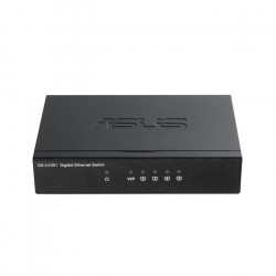ASUS  GX-U1051 Géré Gigabit Ethernet [10/100/1000] Noir (GX-U1051 SWITCH - 5x Gigabit RJ-45, MAC 4K, VIP port, Plug and Play)…