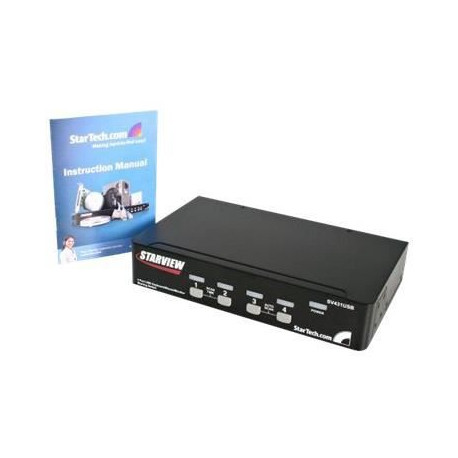 StarTech.com Commutateur KVM 4 ports VGA USB a montage en rack - Switch KVM - 1920 x 1440 (SV431USB)