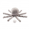 NATTOU Pieuvre musicale Lapidou - 23 cm - 100% polyester - Gris