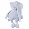 NATTOU Peluche Ours - En tissu recyclé - Bleu clair