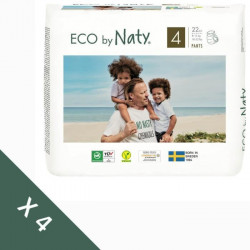 NATY - Lot de 4 paquets de Culottes d'apprentissage Taille 4 Maxi 8-15kg 88pcs