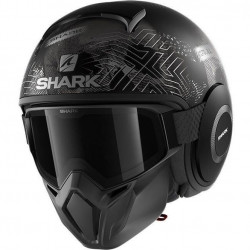 SHARK Casque jet street drak Krull - Noir anthracite