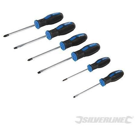SILVERLINE Tournevis a usage général, 6 pcs