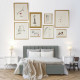 EMILY Lit coffre adulte 140x190 cm - Tissu imitation lin gris clair - Sommier inclus