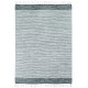 Tapis Terra - 120 x 170 cm - Bandes gris, argent et blanc