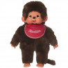 MONCHHICHI Grande Peluche Garcon Bavoir Rouge 45cm - Bandai - 25541