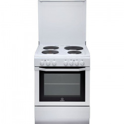 INDESIT-I6E6C1AE(W)/FR - Cuisiniere Electrique - 4 Zones - 7000W - Four Multifonctions Catalyse - 59L - A - 60x60cm -Blanc